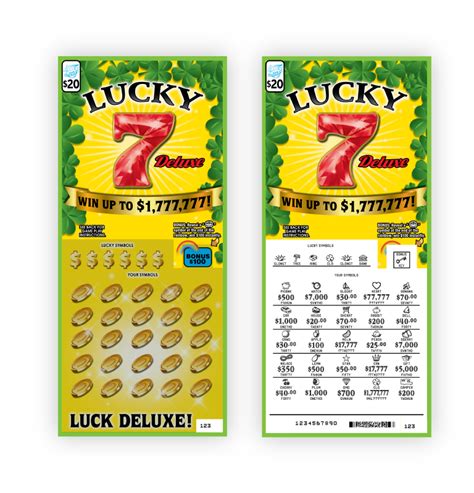lucky 7 lottery ticket